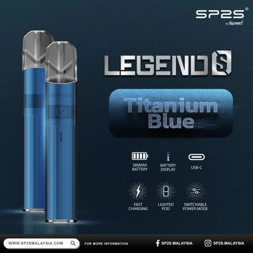 SP2S鈦色主機|升級版電子煙主機・通用一代煙彈・16色可選